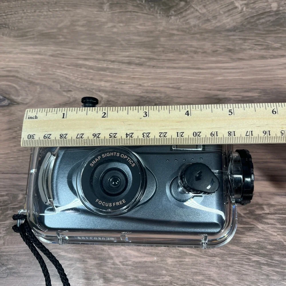 Snap Sights 35mm Film Camera Gray Waterproof Casing 100ft Manual